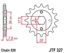 Predné ozubené koleso JT JTF327.14