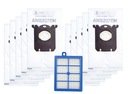 10x TAŠKA + HEPA FILTER PRE ELECTROLUX UltraSilencer Ergospace TAŠKA PHILIPS