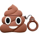 AIRPODS 1 2 SLÚCHADLÁ KRYŤ EMOTIKON POOP