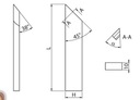 Nôž pre zaobľovačku SAFO HSS 200x20x10 FAB