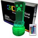 Minecraft Creeper 3D LAMP nočná LED lampa