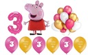 Dekoračná sada k 3. narodeninám Peppa Balloons