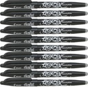 Stierateľné guľôčkové pero PILOT FRIXION 0,7 BLACK x10