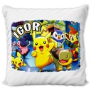 POKEMON PIKACHU VANKÚŠ MENO DARČEKOVÉ VZORY ZIPS