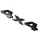 Black Style Tylish 3D 4x4 Aluminium Emblem Badge N
