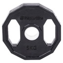 Pogumované olympijské závažie inSPORTline Ruberton 5 kg 50 mm