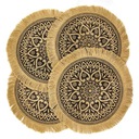 Špeciálna ponuka! Boho okrúhle prestieranie, hnedá jedáleň