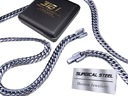 STRIEBORNÁ REŤAZ NA KRK 316L OCEL 5mm