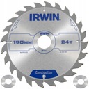 Stavebný pílový kotúč na drevo 190x30mm 24z IRWIN