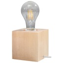 Stolová lampa ARIZ z prírodného dreva kocka 1P