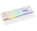 Membránová klávesnica Krux Frost RGB Silver-White