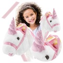 Hobby Horse mäkká konská hlava kôň na palici jednorožec 70 cm cvalové zvuky