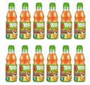 12 x Kubuś Džús 100% broskyňový jablkový marec 300 ml