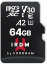 GOODRAM micro SDXC IRDM 64GB V30 A2 U3 + adaptér