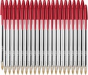ČERVENÝ GUĽOVÝ BOD 1,0 MM BIC CRISTAL MEDIUM tradičný x 40
