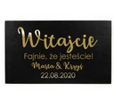 Uvítacia tabuľa na svadby a recepcie, Dobrý deň, som rada, že ste tu!