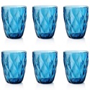 Sada pohárov 250ml poháre ELISE BLUE, 6 kusov