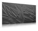 3D PANEL ako dekoračný kameň, betón Black ROCK