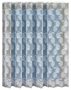 ELEGANTNÝ ŽAKURDOVÝ ZÁCLONU S PÁSKOVÝMI LISTMI 500x150