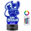 Gravírovanie darčekov 3D LED Lilo a Stitch Night Lamp