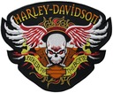 HARLEY - DAVIDSON nášivka na chrbát 26x21cm VÝŠIVKA