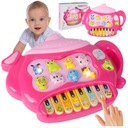 HUDOBNÝ ORGÁN Vzdelávacie MINI PIANO 5 režimov Zvuky zvierat LED