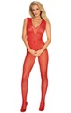 Bodystocking Obsessive N112 S-L červené