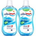 Aquafresh Fresh Minty ústna voda s fluoridom 2x500ml