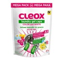 CLEOX Laundry gélové kapsuly 3v1 biele a farebné 50 ks