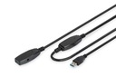 Predlžovací kábel USB 3.0 SuperSpeed ​​Typ USB A/USB A M/F aktívny Čierny 1