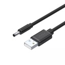 Unitek napájací kábel USB-A/DC zástrčka 3,5/1,35 1 m