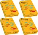 Kopírovací papier Rainbow A4 80g 500 listov oranžový x4