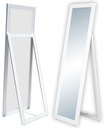VEĽKÉ rámové zrkadlo STOJAJÚCE 160x50 biele MIX ZDARMA*