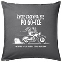 ŽIVOT ZAČÍNA PO 60 Vankúš 50x50 darček