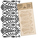 Border Maľba Šablóna opakovane použiteľná 21x45cm Border ORNAMENT GRÉCKY Dekor