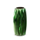 Čierna dekoratívna sklenená váza 10X20Cm zelená
