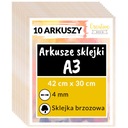 Preglejka preglejky s laserovým gravírovaním dekorácií 4 mm A3 x 10 kusov