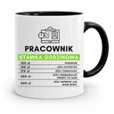PRE ZAMESTNANCA, ČIERNY HRNEK, HODINOVÁ SADZBA