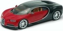 BUGATTI Chiron červená čierna MODEL 24077 WELLY 1:24