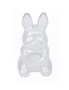 Akrylový králik na dekoráciu transparentný 14,5 cm