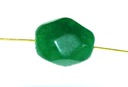 oválny fazetový smaragd s dierkou