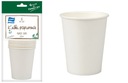 Jednorazové papierové poháre biele eko 250 ml 6 ks
