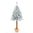 Umelý vianočný stromček Smrek zasnežený na kmeni 160 cm