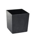 JUKA eko kvetináč recyklovaný 30x30cm v30,5cm BETÓNOVÝ EFEKT farba ČIERNA