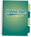Project Book Dark Teal B5/200K tyrkysová károvaná