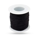 Nylonové vlákno, opletené, pre šperky, čierne, 0,8 mm, 90 m / roll