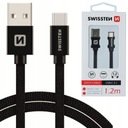 SWISSTEN USB nabíjací kábel USB-C 1,2m 3A