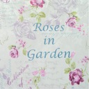 Závesová látka Roses in garden 240 x 150 cm