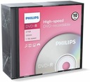 PHILIPS DVD-R 4,7 GB SLIM box 10 kusov