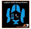 Grip Corepad Logitech G303 Shroud Blue